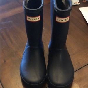 Navy Matte Hunter Boots